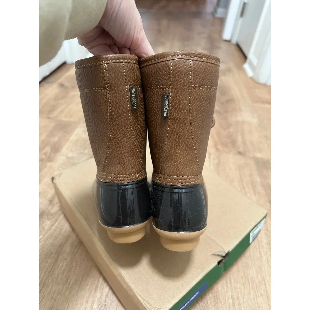 JBU | Women's Brown Waterproof Rain Duck Boots‎